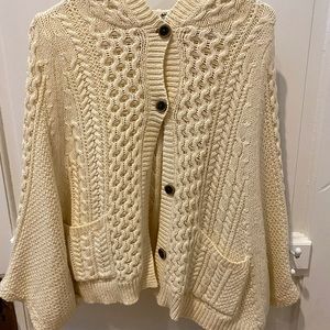 Anthropologie hooded shawl